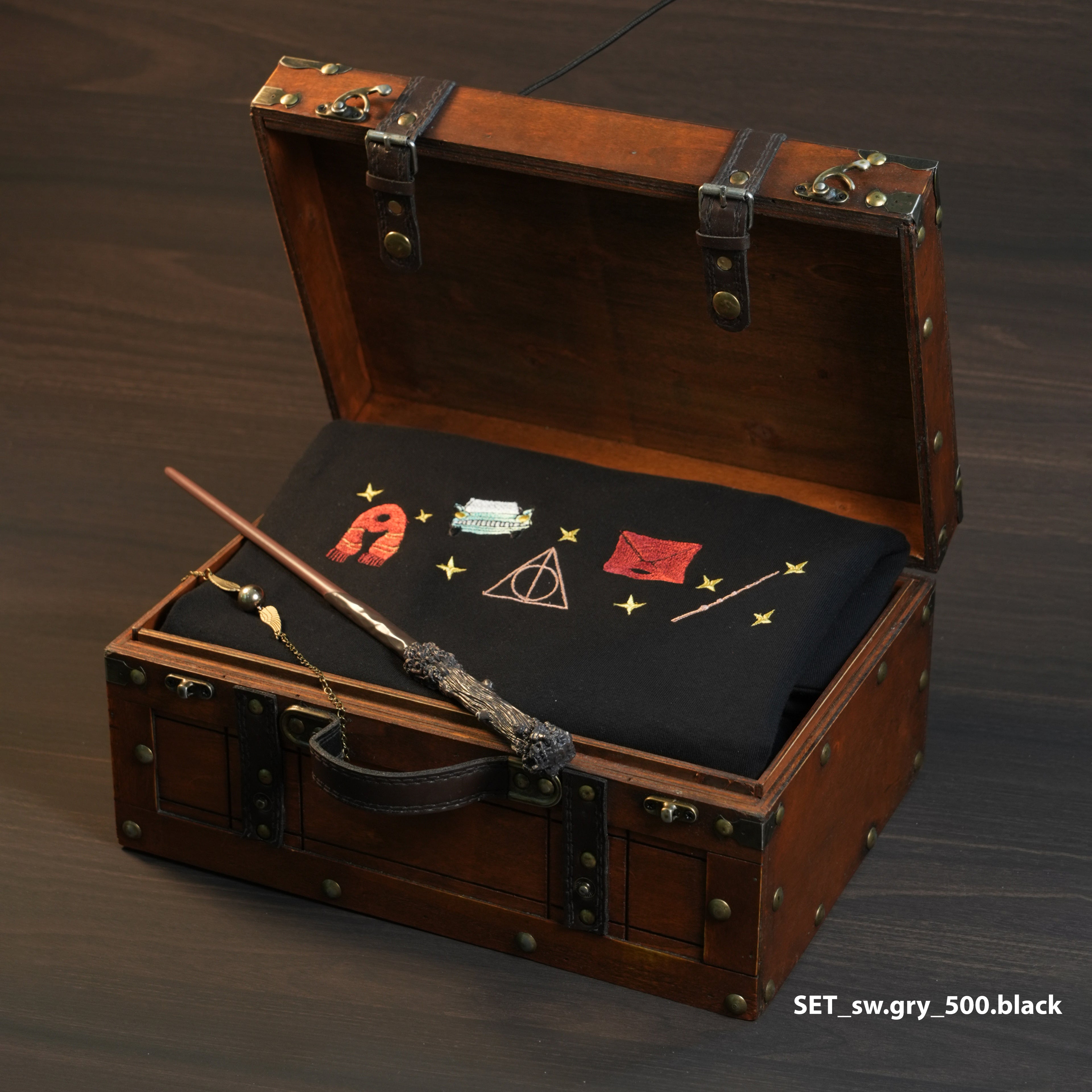 Magic Gift Set – Lion House Sweater 3 Pieces (Black Sweater + Wand)