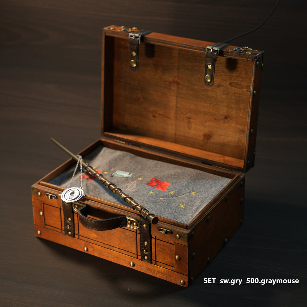 Magic Gift Set – Lion House Sweater 3 Pieces (Gray Sweater + Wand)