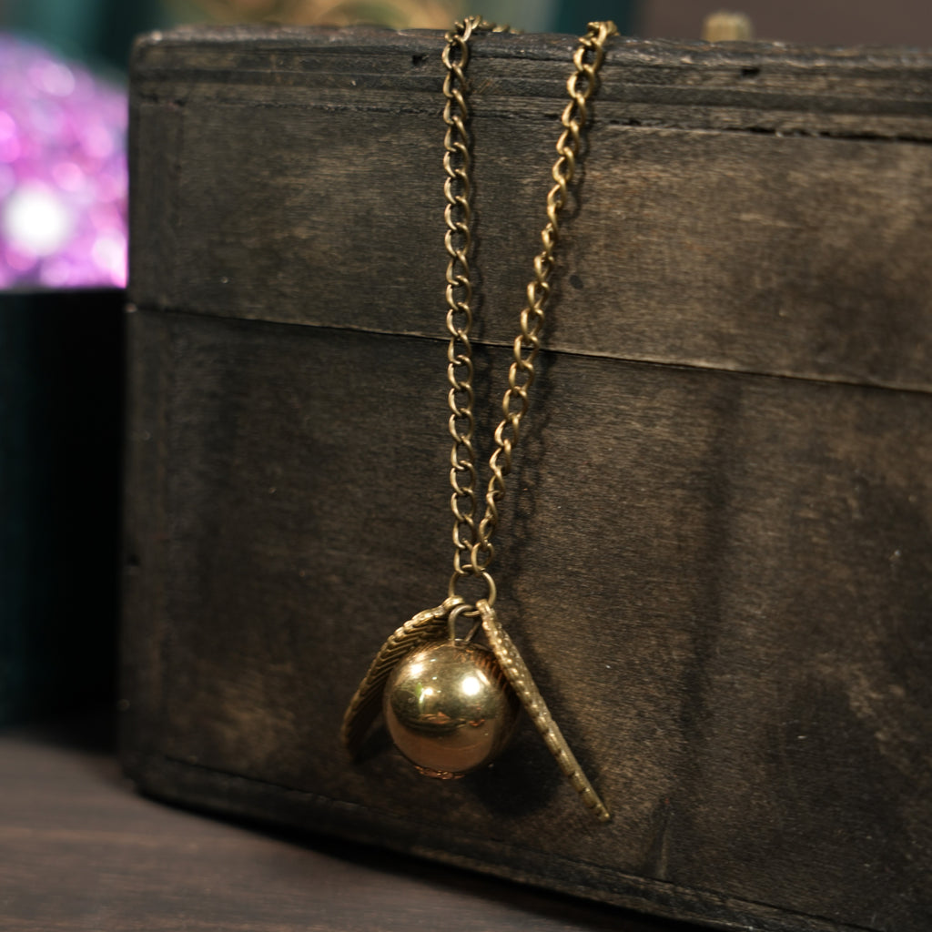 Accessories - Golden snitch necklace
