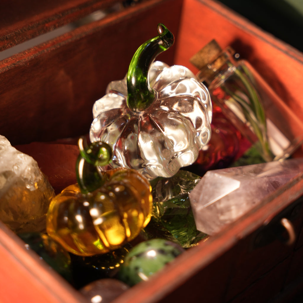 Witch accessories - Glass Magic Pumpkin
