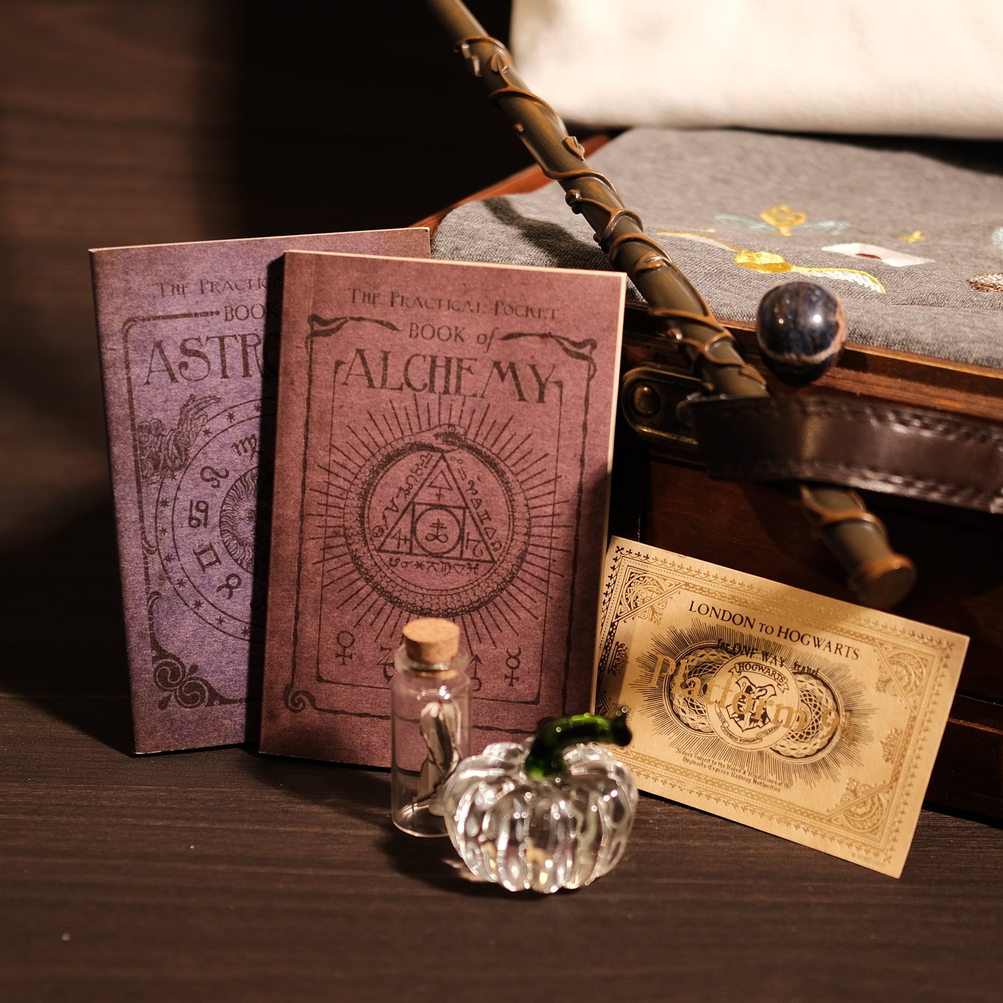 Magic Gift Set – Cauldron &amp; Hat 11 Piece (Gray Mouse Sweater, Wand, Large Pencil Bag, 2 Spell Books, Small Sly Bag