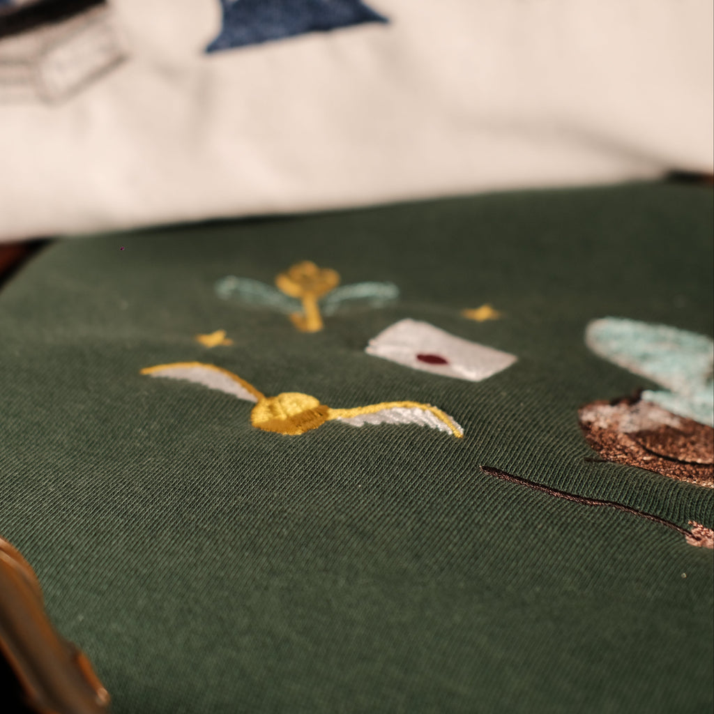 Magic Gift Set – Cauldron &amp; Hat 5 Piece (Teal Sweater, Wand, Large Pencil Bag)