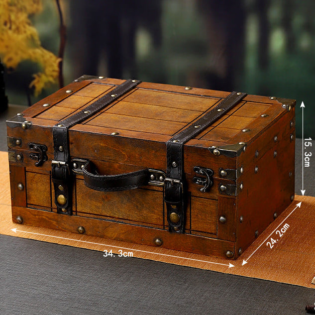 Classic wooden magic chest
